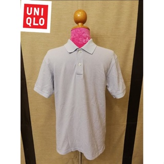 UNIQLO Brand_2nd hand เสื้อโปโลแขนสั้นผ้าฝ้าย+โพ​ลีเอสเตอร์​/ Size​ M/ แท้มือสองกระสอบนำเข้า​ (Made in Vietnam 🇻🇳​)