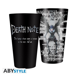 ABYstyle [ลิขสิทธิ์แท้ พร้อมส่ง] แก้วน้ำ แก้วน้ำอนิเมะ Death Note Large Glass เดธ โน๊ต - ยมทูตลุค Ryuk 400ml