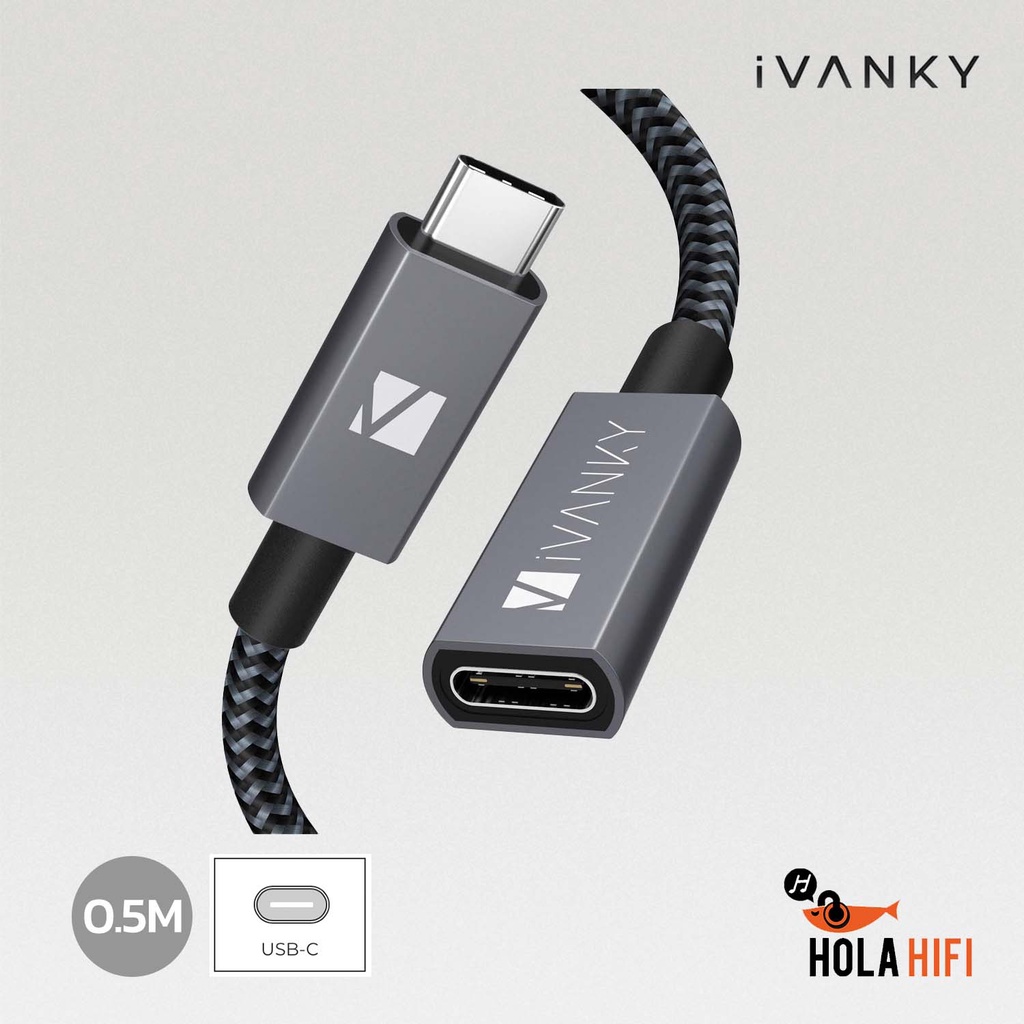 รูปภาพสินค้าแรกของiVANKY USB-C To USB-C GEN 2 Cable  Extension สินค้าพร้อมส่ง