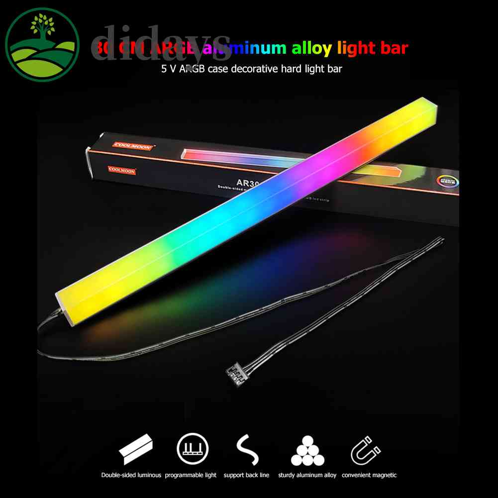 didays-coolmoon-30ซม-ไฟ-led-rgb-อะลูมิเนียม-มีแม่เหล็ก-สําหรับติดตกแต่งบรรยากาศ