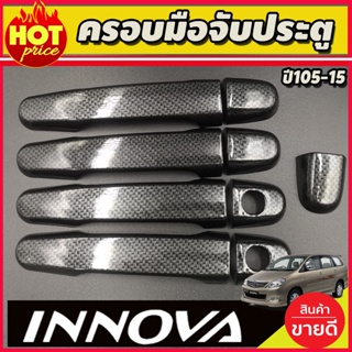 ฝาครอบมือจับประตู ลายคาร์บอน Innova เก่า 2005 2006 2007 2008 2009 2010 2011 2012 2013 2014 2015 A