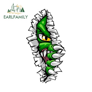 Earlfamily สติกเกอร์ไวนิล รูปกรงเล็บไดโนเสาร์ 13 ซม. x 6.9 ซม. สําหรับติดตกแต่งรถยนต์ แล็ปท็อป กระเป๋าเดินทาง
