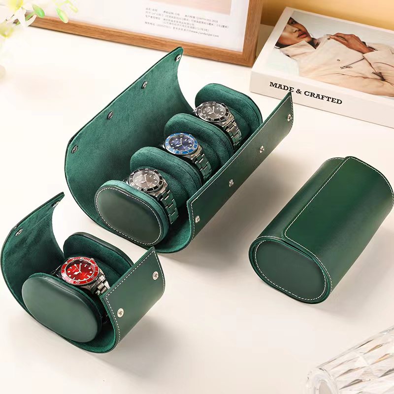 พร้อมส่ง-กล่องนาฬิกา-กล่องใส่นาฬิกาพกพา-ขนาด-1-2-3-เรือน-กล่องใส่นาฬิกา-watch-box-กล่องเก็บนาฬิกาข้อมือ