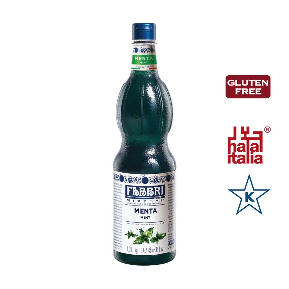 น้ำเชื่อม-fabbri-mixybar-mint-syrup-1000ml-รสมินต์
