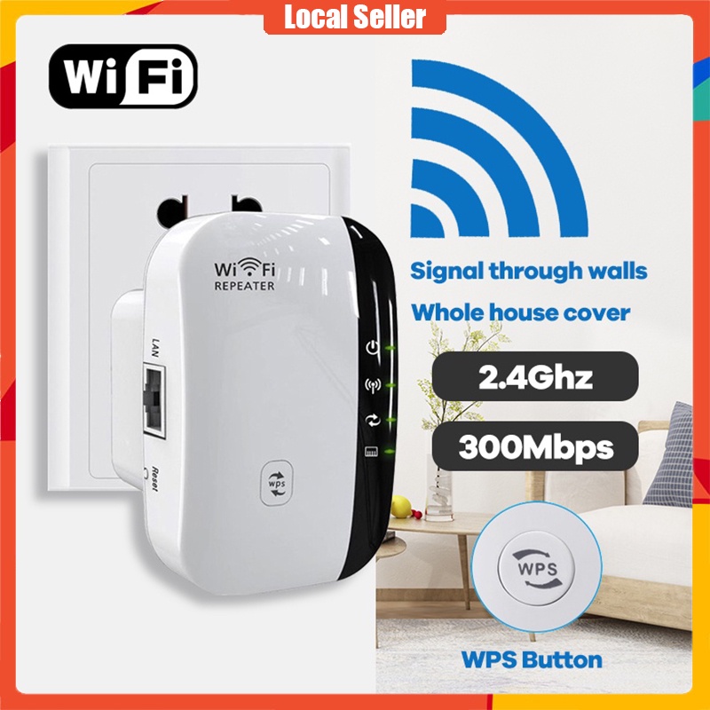 สินค้าพร้อมส่ง-wifi-repeater-300-mbps-ตัวกระจายสัญญาณไวไฟ-wireless-wifi-ตัวรับสัญญาณ-ตัวดูดเพิ่มความแรงสัญญาณไวเลส