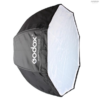 Godox ซอฟท์บ็อกซ์แปดเหลี่ยม แบบพกพา 80 ซม. /31.5 นิ้ว ร่มสะท้อนแสง สําหรับ Speedlight