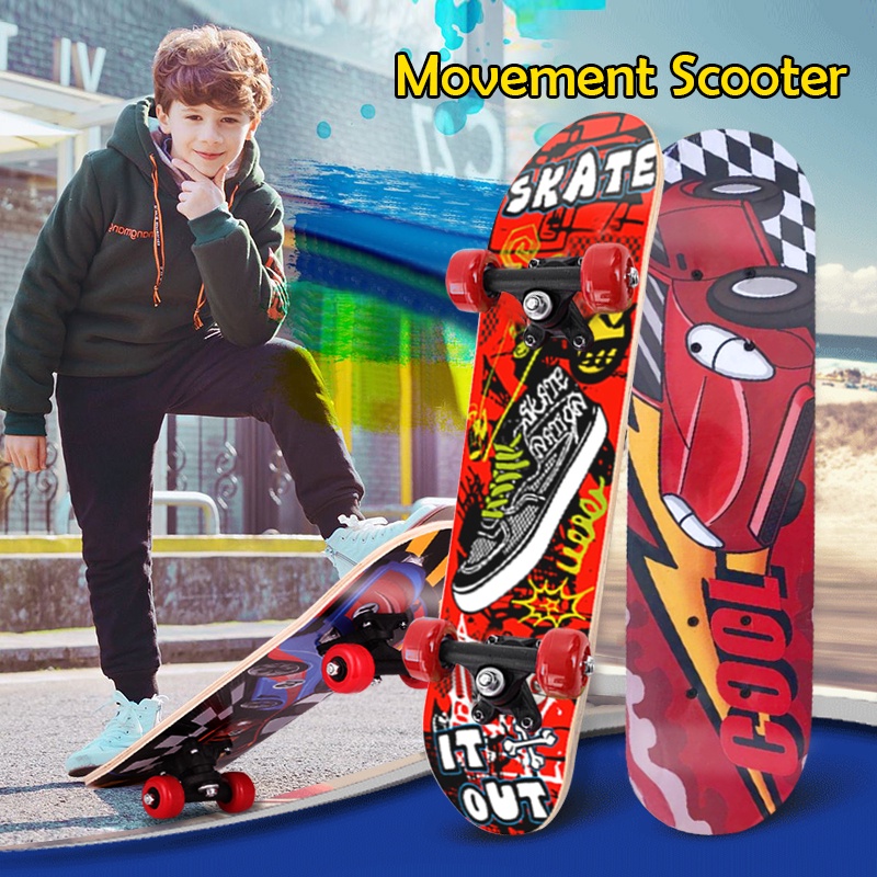 สเก็ตบอร์ด-skateboard-สเก็ตบอร์ด-4ล้อ-60cm-สำหรับผู้เริ่มเล่น-หัดเล่น-รับน้ำหนักได้ถึง50-กิโลกรัม