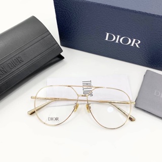 CHRISTIAN DIOR GEMDIORO AU GLASSES กรอบแว่นตัดเลนส์สายตา แบรนด์คริสเตียนดิออร์ เลนส์ทรงสวย น้ำหนักเบา กรอบสีทอง