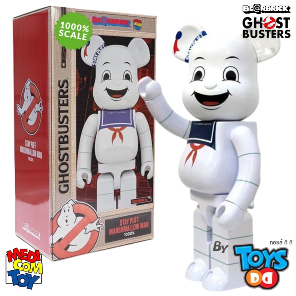 Be@rbrick 1000% 400+100% STAY PUFT MARSHMALLOW MAN WHITE Be@rbrick 1000% 400+100% STAY PUFT MARSHMALLOW MAN WHITE