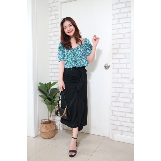 dressypพร้อมส่ง-รหัสh84-ชุดเซ็ทเสื้อ-กระโปรง-ใส่เที่ยวคาเฟ่-ใส่ทำงาน