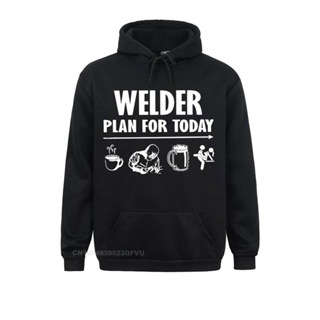 เสื้อยืดลําลอง มีฮู้ด พิมพ์ลาย Plan Today Coffee Welder Beer Sex สําหรับผู้ชาย และผู้ใหญ่