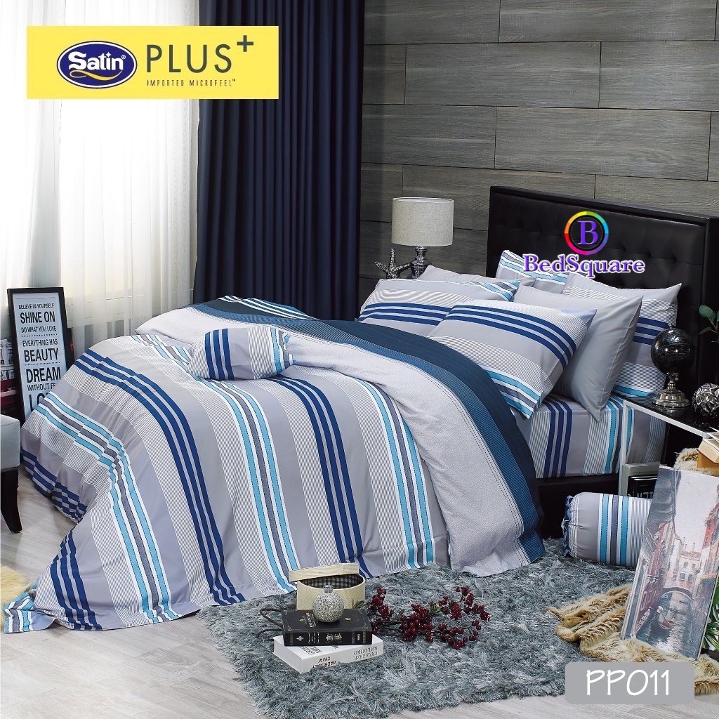 satin-plus-ชุดผ้าปูที่นอน-รวมผ้านวม-พิมพ์ลาย-pp011-ลิขสิทธิ์แท้
