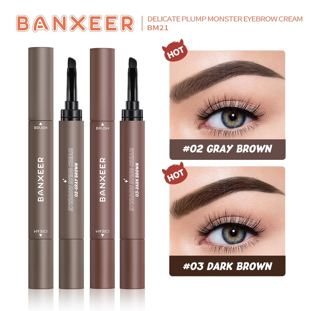 BM21 BANXEER DELICATE PLUM MONSTER EYEBROW CREAM แบนเซียร์ เขียนคิ้วเจล ...