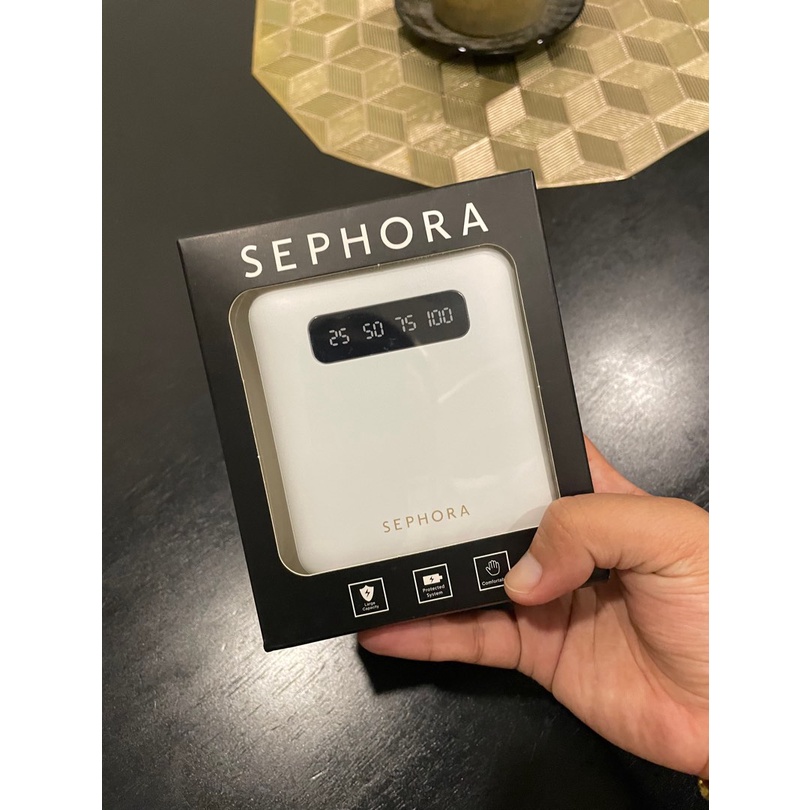 พร้อมส่ง-sephora-powerbank-10000mah-แบตสำรองพร้อมสายในตัว