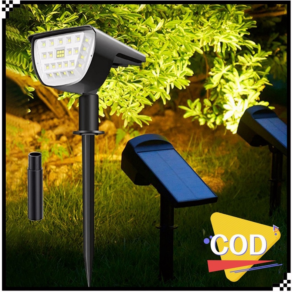 มีในสต็อก-โคมไฟสนาม-108-โคมไฟประดับสวนโซล่าเซลล์-led-solar-light-garden-ไฟปักสนาม-โคมไฟสนามหญ้า-ไฟสนามโซล่าเซลล์