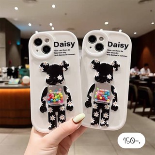 พร้อมส่ง 2 ลาย 🐻หมีdaisyดำ/หมีhappy day เคสมือถือ เคสโทรศัพท์ เคสลายการ์ตูน