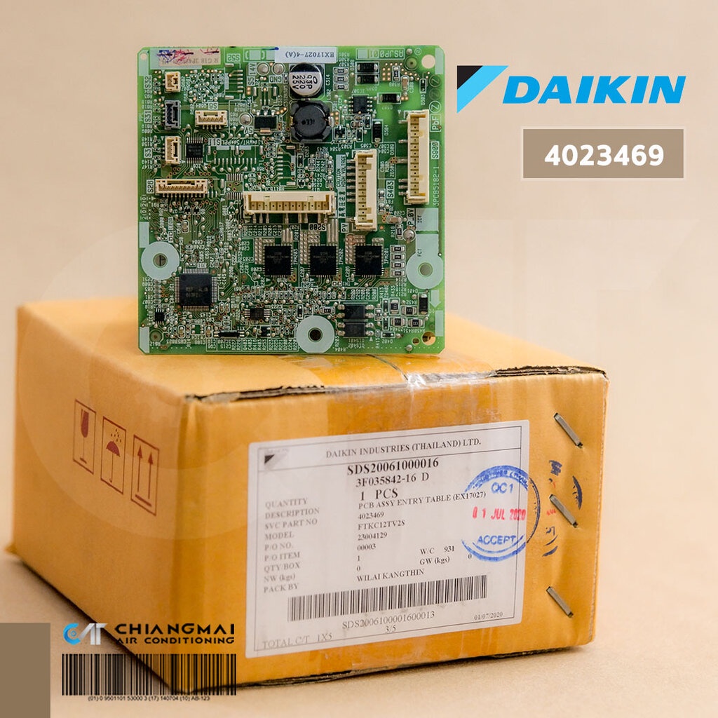 4023469 แผงวงจรแอร์ Daikin แผงบอร์ดแอร์ไดกิ้น แผงบอร์ดคอยล์เย็น รุ่น ...