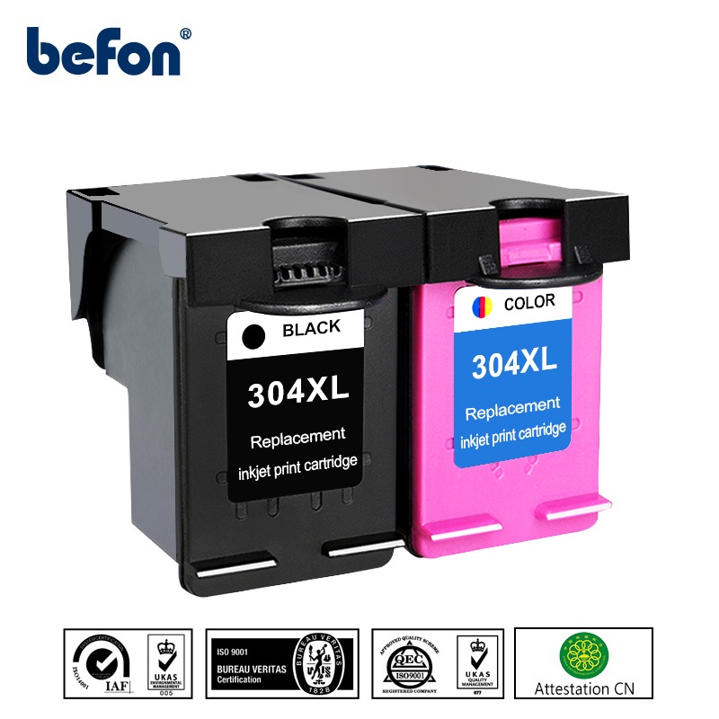 Befon ตลับหมึกเติม304XL สำหรับ HP 304 XL HP304 DeskJet 2620 2630 2632 ...
