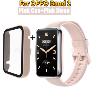 ภาพหน้าปกสินค้า2 in 1 สายนาฬิกาข้อมือซิลิโคน และเคสป้องกัน PC สําหรับ OPPO Band 2 ซึ่งคุณอาจชอบราคาและรีวิวของสินค้านี้