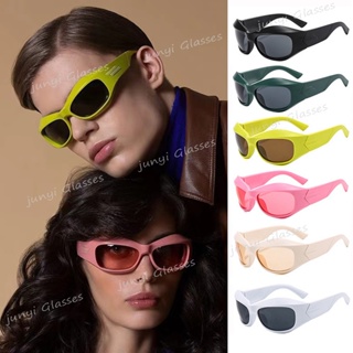 สินค้า Y2k แว่นตากันแดด UV400 กรอบหนา ขนาดใหญ่ สําหรับผู้ชาย และผู้หญิง เหมาะกับการขับขี่ ขี่จักรยาน