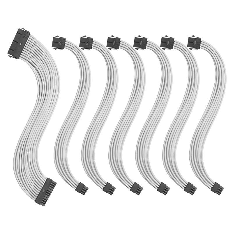 สายถัก สายต่อ Power Supply M/B 24pin, CPU 8pin (4+4), PCIe 8pin (6+2