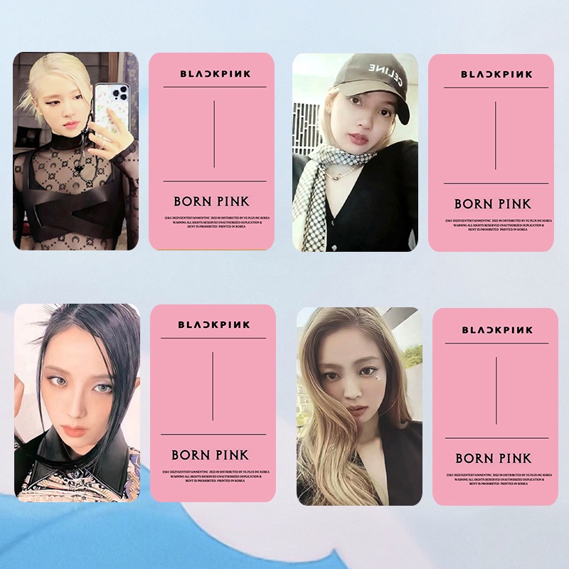 อัลบั้มใหม่-blackpink-born-pink-pink-สําหรับสะสมโฟโต้การ์ด