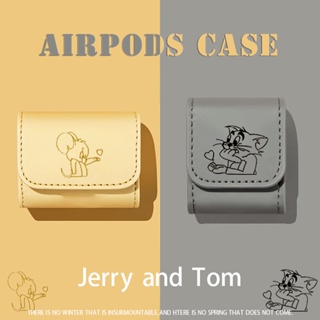 ใหม่ เคสหูฟังหนัง ลายแมว และหนู สไตล์คู่รัก สําหรับ Airpods 3gen 2021 AirPods3 AirPodsPro AirPods2gen