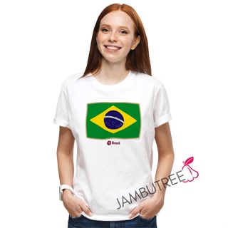 Jambutree 2022 FIFA World Cup Logo Qatar Brazil Football Team Supporter T-Shirt Streetwear Tee Bola Sepak Tshirt Baju