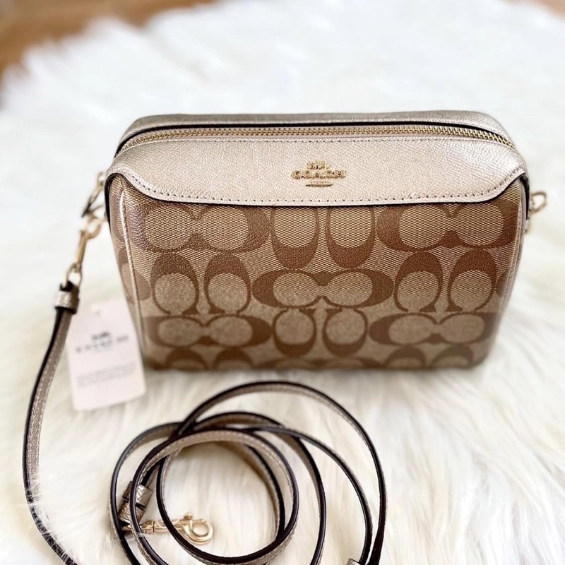 CROSSBODY IN SIGNATURE CANVAS (COACH F85697) Shopee Thailand
