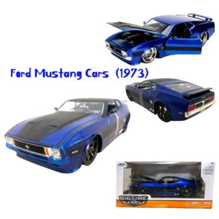🚀🚀พร้อมส่งจากไทย🚀🚀 🚗🚗รถโมเดล Jada 1: 24 1973 Ford Mustang Cars 1blue Diecast | Diecast jada 1:24