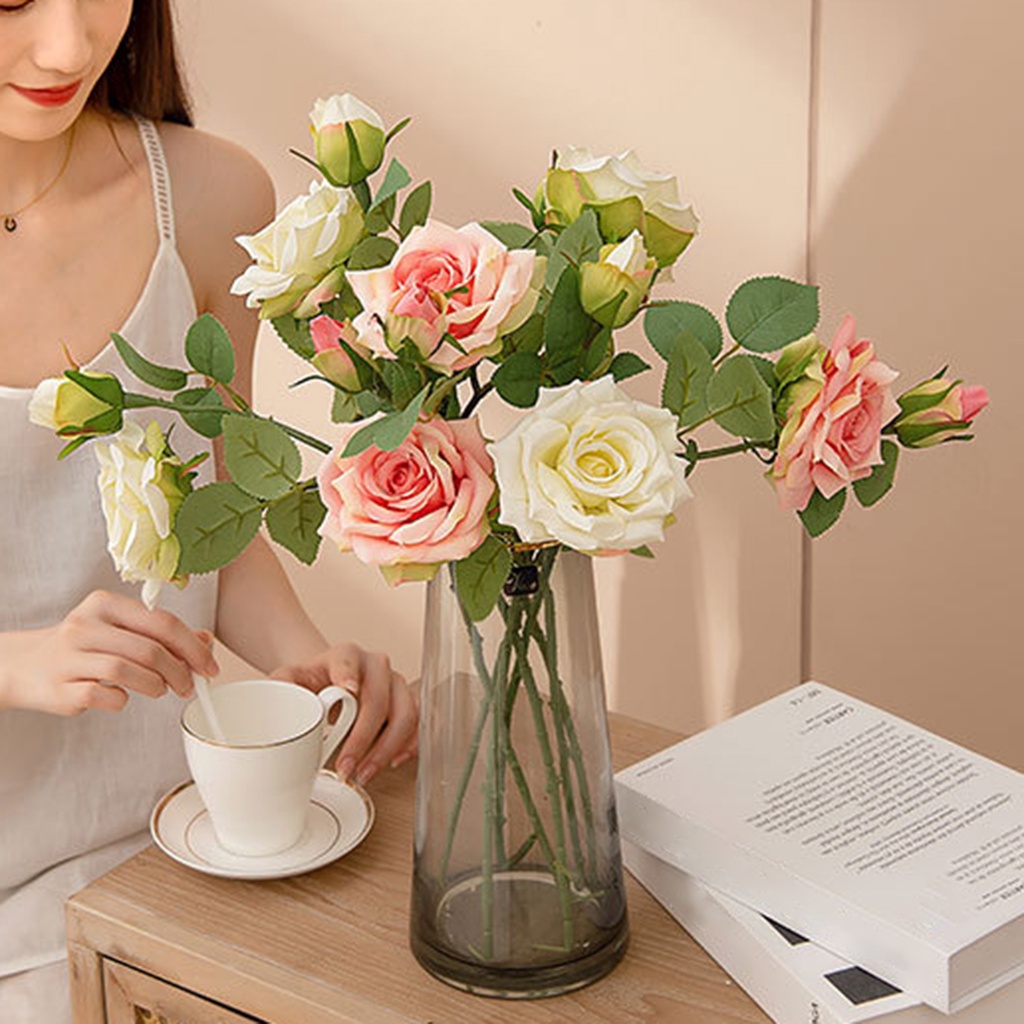 ag-simulation-flower-eco-friendly-realistic-looking-faux-silk-flower-2-heads-artificial-rose-flower-for-home