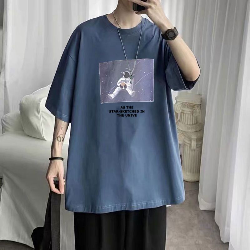 ภาพสินค้าเสื้อยืดชาย oversize คอกลม แขนสั้น ( ลดเพิ่ม 25%) จากร้าน xiaohuama บน Shopee ภาพที่ 8