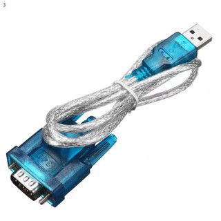 จัดส่งทันทีUSB RS232 Serial 9 Pin DB9 สาย พอร์ต COM แปลงอะแดปเตอร์หญิง Adapter รองรับ Windows  CD