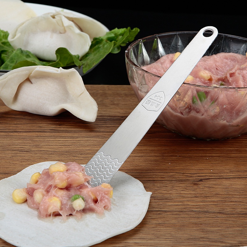 304 สแตนเลส Dumpling บรรจุช้อน Slice Dumpling ทําอุปกรณ์ครัวเรือนหนากวน ...