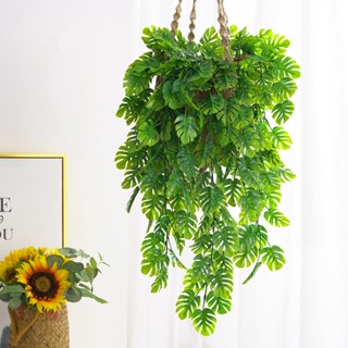 【AG】Fake  Fadeless Wear-resistant Realistic Wall Hanging Simulation Monstera for Home