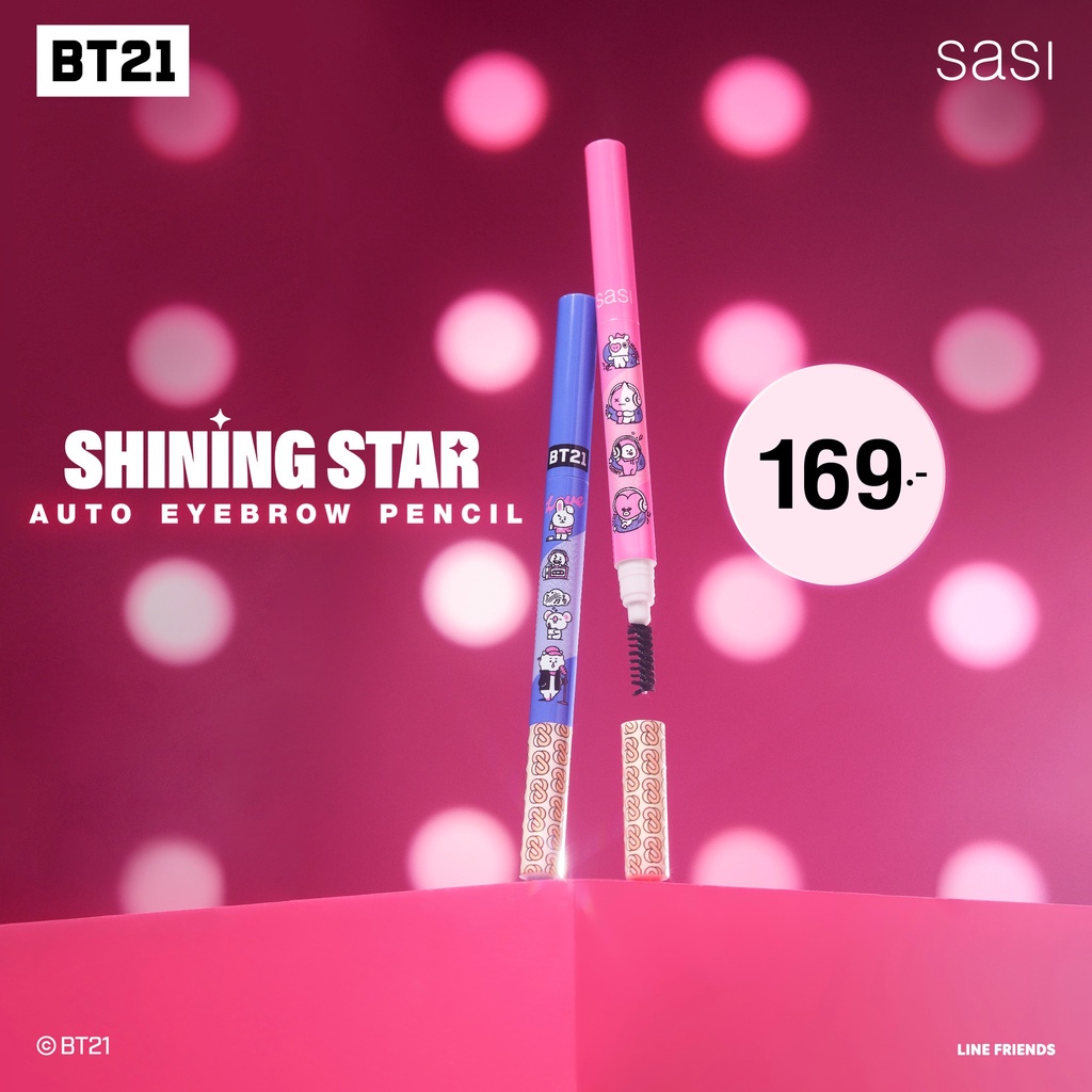 SASI With BT21, Shining Star Auto Eyebrow Pencil Shopee Thailand