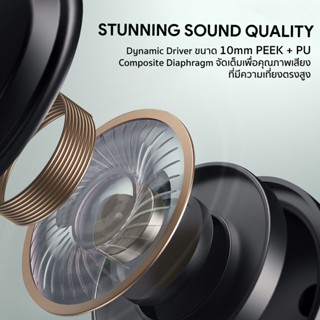 AUKEY EP M1s หูฟังบลูทูธไร้สาย True Wireless Earbuds หูฟัง TWS 10mm driver PEEK PU BT 5 1 หูฟังไร้สาย Trueair2 Nova10 รุ่น EP M1S img 2