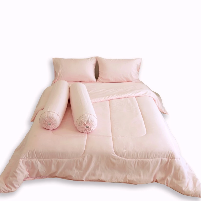 TULIP CHIC ชุดเครื่องนอนสีพื้นอัดลาย รุ่น CHIC M01 ผ้าปูที่นอนและผ้านวม ผ้าไมโครพลัสสัมผัสนุ่ม สไตล์มินิมอล