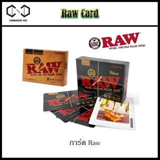 Raw Cards RAW PLAYING CARD - CLASSIC / BLACK สำหรับสายสะสม