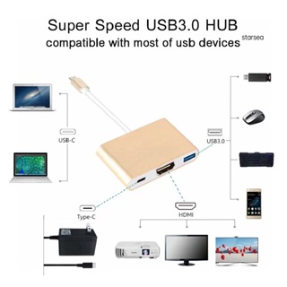 " ขอพร้อมส่ง " สายแปลง Type c เป็น 4K , USB 3.0 และช่องชาร์ท Type C