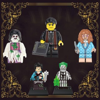 Beetlejuice บล็อคตัวต่อ รูปภาพยนตร์สยองขวัญฮาโลวีน ของเล่นเสริมการเรียนรู้ สําหรับเด็ก DIY