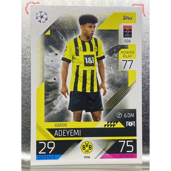 การ์ดนักฟุตบอล-karim-adeyemi-2022-23-การ์ดสะสม-borussia-dortmund-การ์ดนักเตะ-ดอร์ทมุนด์