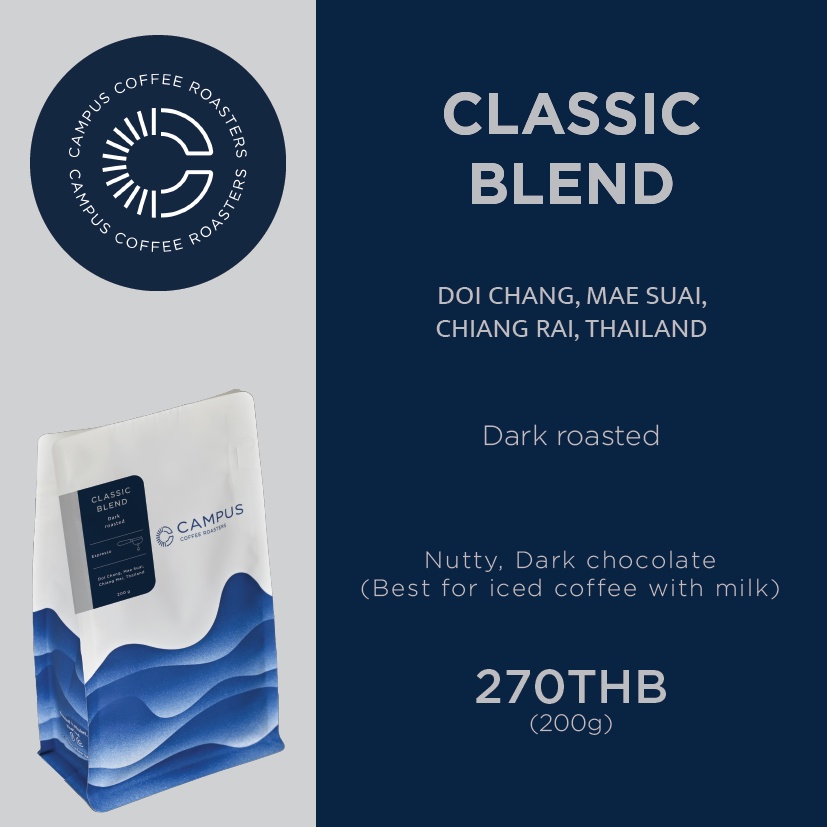 เมล็ดกาแฟ-classic-blend-200-กรัม-คั่วเข้ม-สำหรับเอสเพรสโซ่