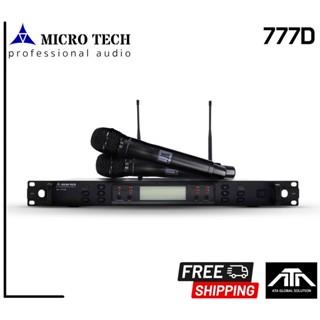 ส่งฟรี ไมค์ลอย MICROTECH MT-777D ( พร้อมกระเป๋าไมค์ลอย) ไมโครโรเทค ไมโครโฟน เปลี่ยนความถี่ได้ ไมค์ไวเรส