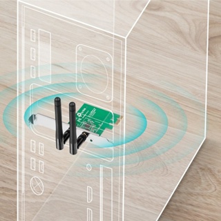 ภาพขนาดย่อของภาพหน้าปกสินค้า️กรุงเทพฯด่วน1ชั่วโมง ️ TP-LINK TL-WN881ND การ์ดไวไฟ WIRELESS LAN PCI EXPRESS N300 ตลอดอายุการใช้งาน จากร้าน nava.it บน Shopee