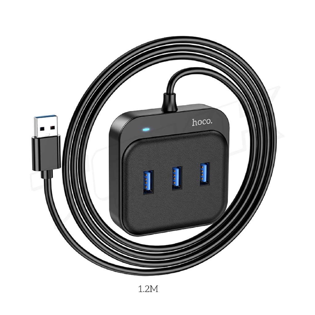 hoco-hb31-usb-type-c-ตัวแปลง-4port-usb-hub-5-0v-เพิ่มช่องเสียบ-usb-สายยาว-1-2เมตร-usb2-0-สำหรับ-pc-และ-notebook