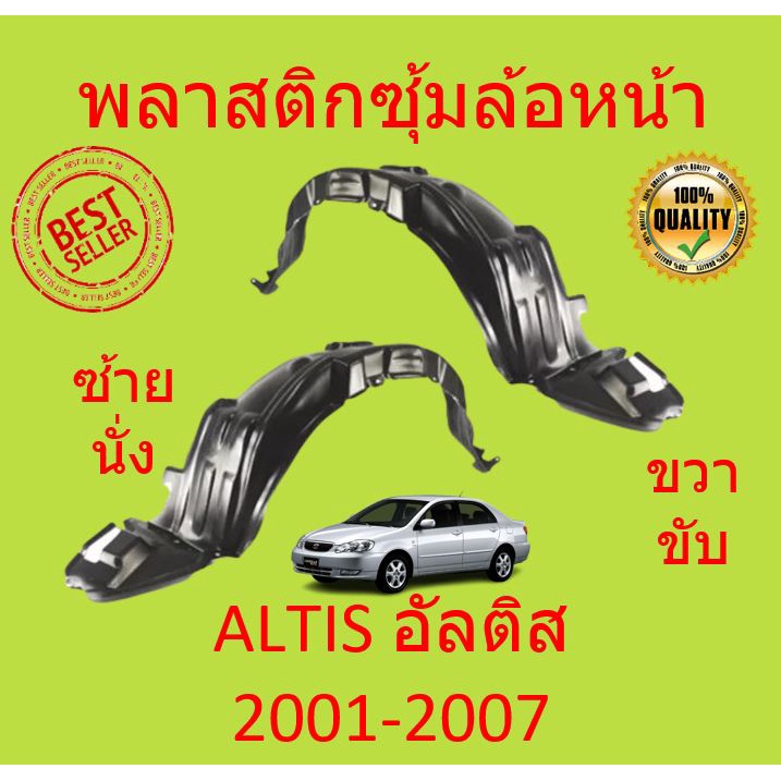 พลาสติกซุ้มล้อหน้า-altis-2001-2002-2003-2004-2005-2006-2007-ซุ้มล้อพลาสติก-ซุ้มล้อหน้า-พลาสติกซุ้มล้อ-กิ๊ปล็อค