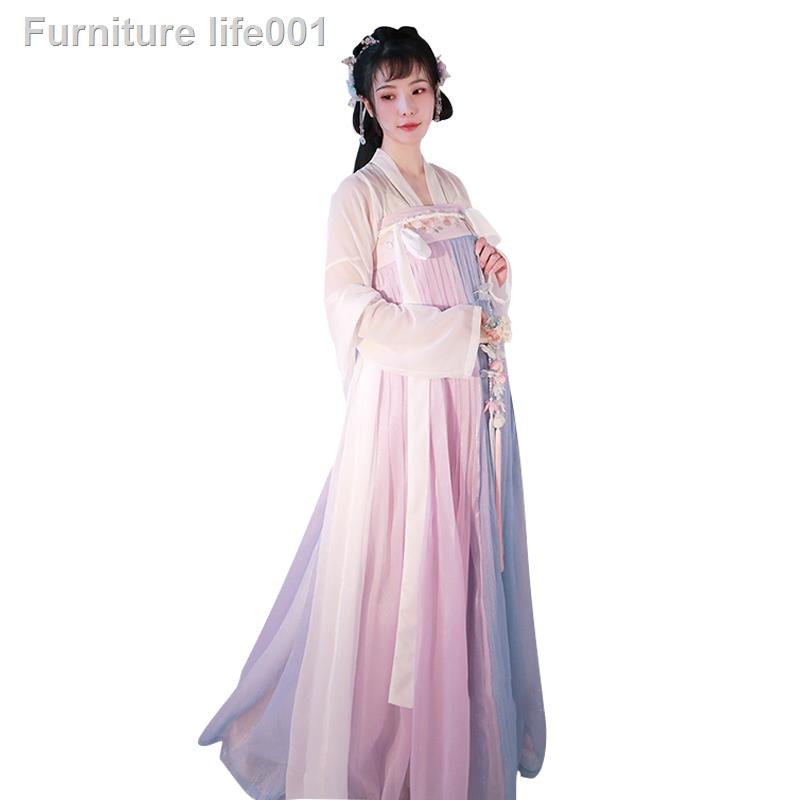 เตรียมการจัดส่ง-chunying-hanfu-หญิงของแท้เต็มชุดหน้าอกและเอว-super-fairy-นักเรียนเครื่องแต่งกายเสื้อผ้ากระโปรงนางฟ้าฤดู