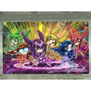 Yu-gi-oh! แผ่นรองเมาส์ ลายการ์ตูนอนิเมะ Playmat Fortune Fairy TCG CCG สําหรับเล่นเกม