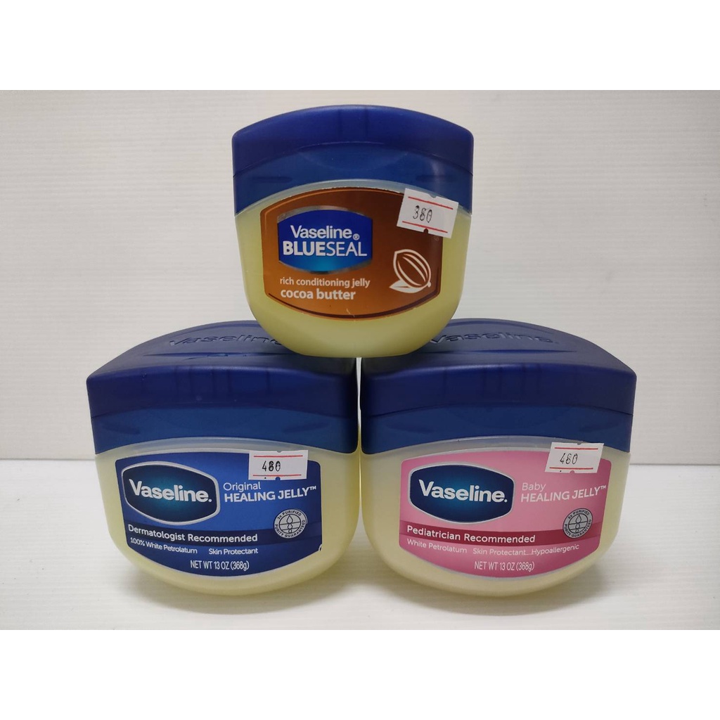 Vaseline White Petrolatum Skin Protectant 368g. Original/Baby Healing ...